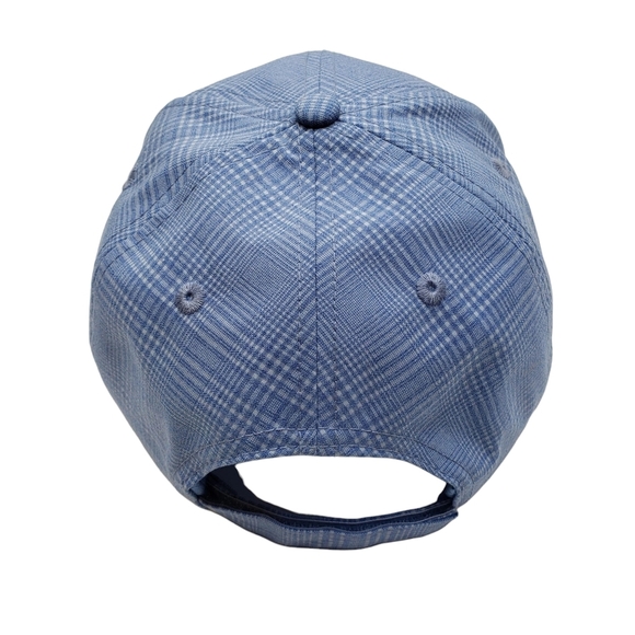 Top Golf | Light Blue Preppy Plaid Sporty Athletic Graphic Golf Cap Hat Unisex - Picture 4 of 7